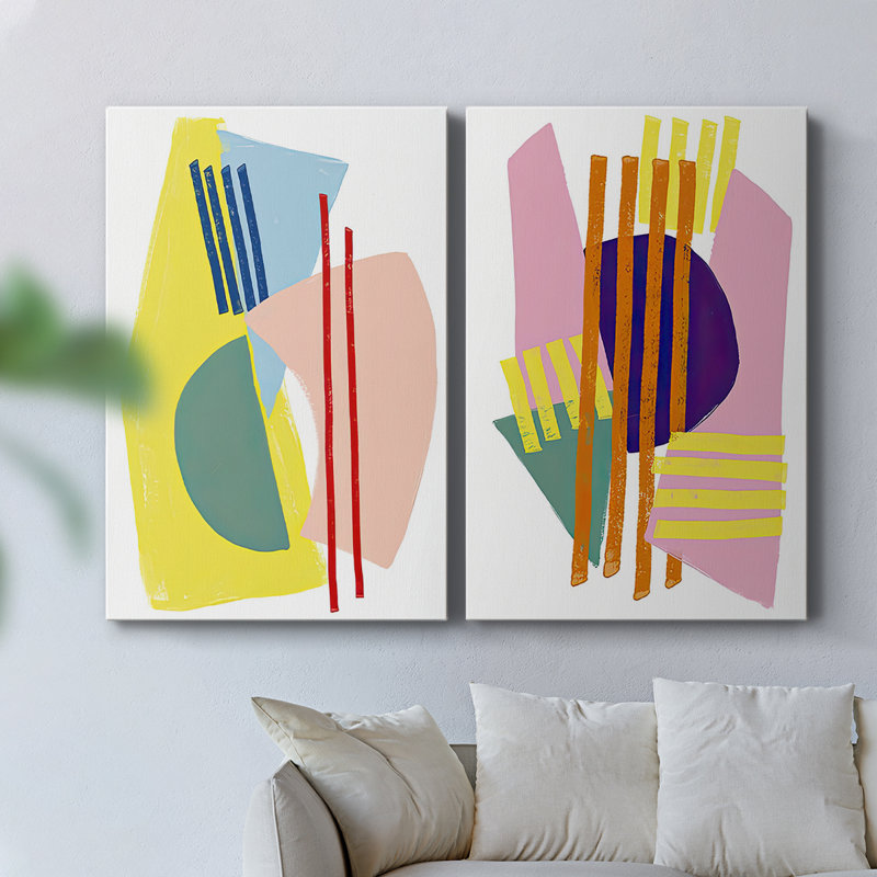 Colour Plan III-Premium Gallery Wrapped Canvas -Ready to Hang