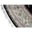 Hand Knotted Area Rug in Black And Taupe