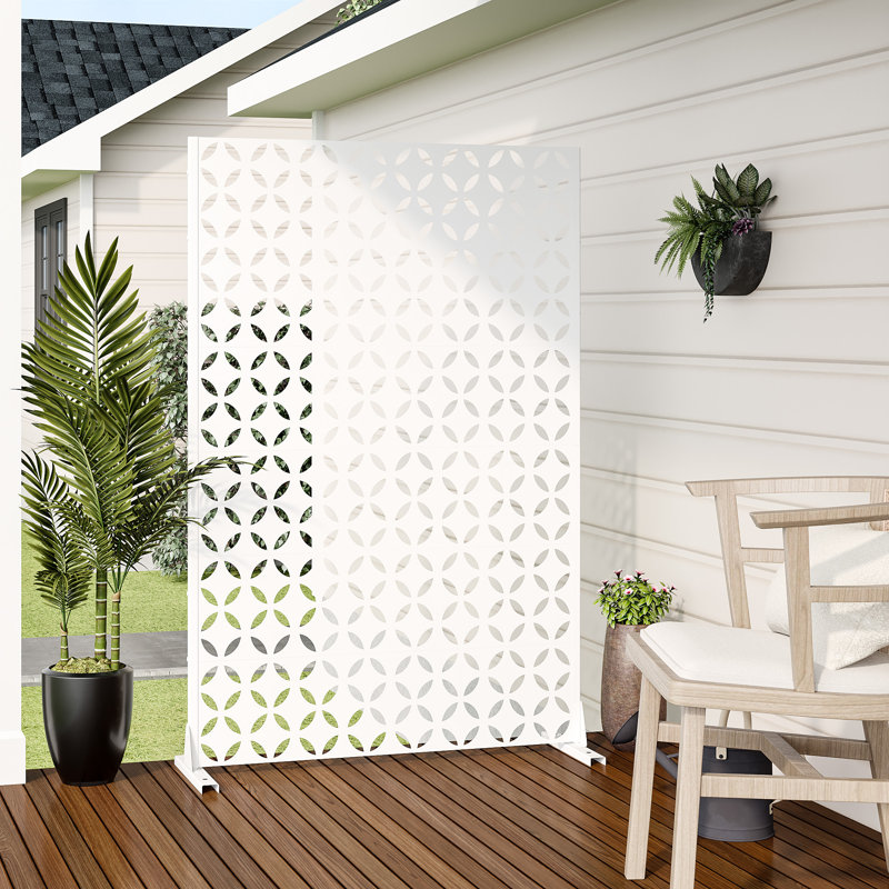 72"x 47" Outdoor Rectangular Metal Privacy Screen