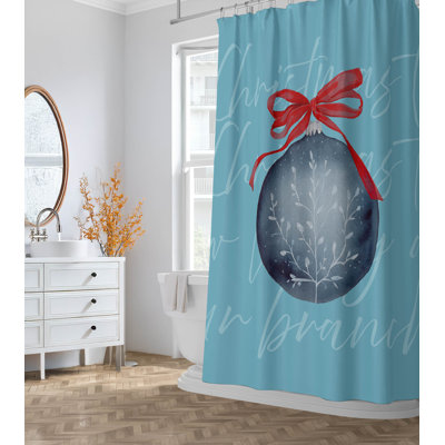 Oh Christmas Tree Ultra-Thin Lightweight Shower Curtain