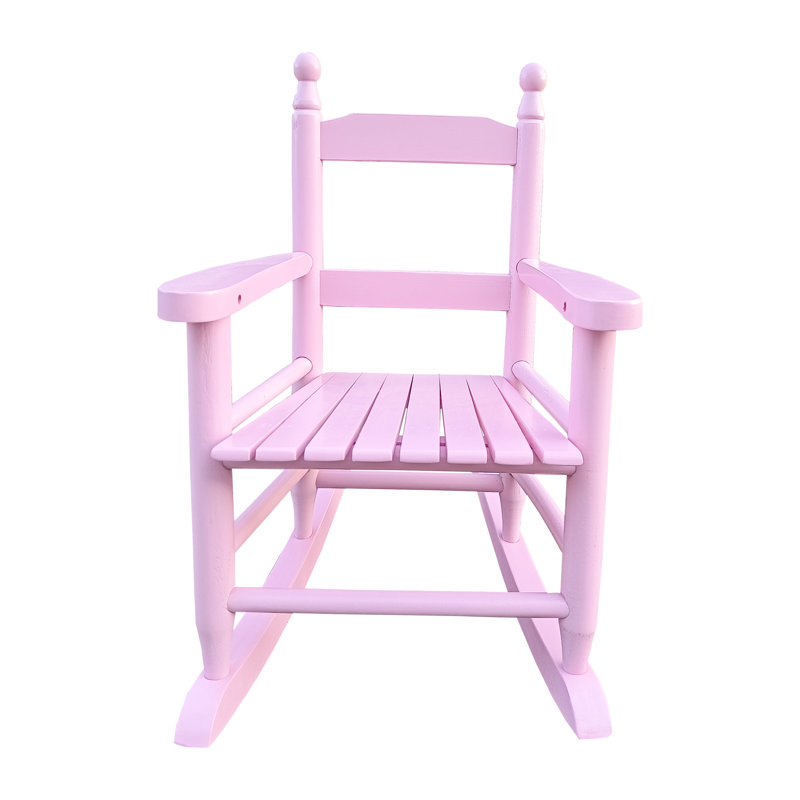 Ethelyn S Rocking Chair, Pink Version - Solid Wood Indoor & Outdoor Practical And Stable 110 Lbs Weight Restriction Easy Assembly Graceful Chair Build Simple