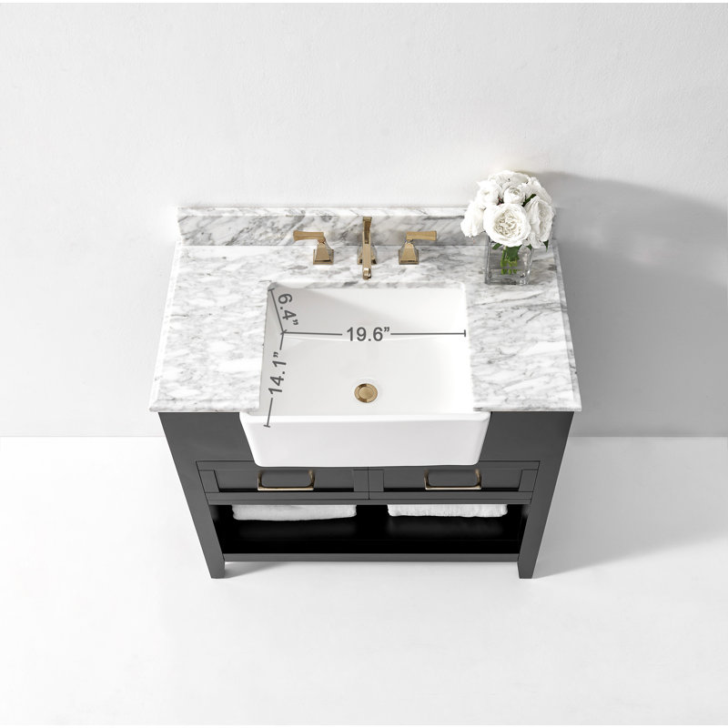 36'' W Single Vanity, Black Onyx