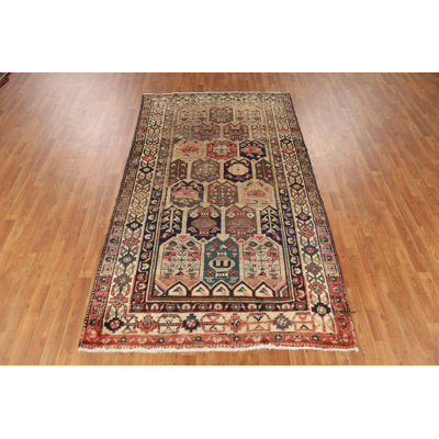 Antique Wool Traditional Area Rug 5x9