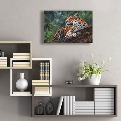 Bungalow Rose 'Jaguar In Tree2 by David Stribbling, Acrylic Glass Wall Art