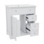 Meuble-lavabo de 30 po avec lavabo et armoire supérieure avec porte et deux tiroirs