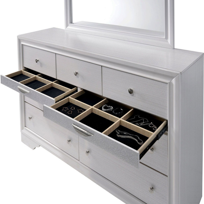 Commode contemporaine 1Pc, Blanc