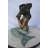 Mermaid with Conch  shell bronze statue -  Size: 16"L x 17"W x 21"H.
