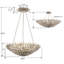 Luminaire suspendu bol en fer forgé à intensité variable 6 lumières Tweedy-642087457