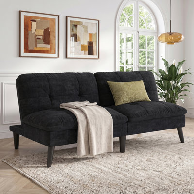 60.2" Convertible Futon Sofa Bed 