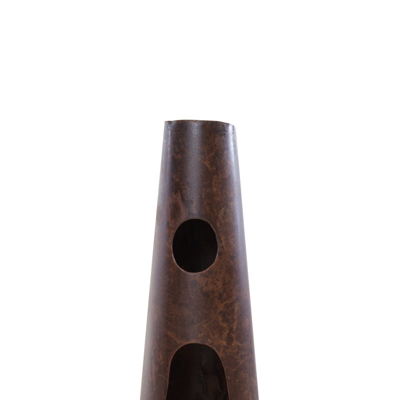 Cylinder Clay Wood Burning Smokeless Chimenea