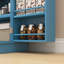 41 po, armoire de cuisine 41 po, bleu, 12 tablettes de porte, 5 tablettes avec rangement réglable pour un rangement optimal, organisation bleue efficace