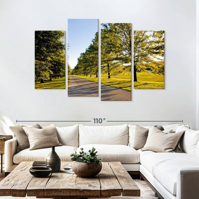 Alvord Bunny Roadside Trees, 54" H x 84" W