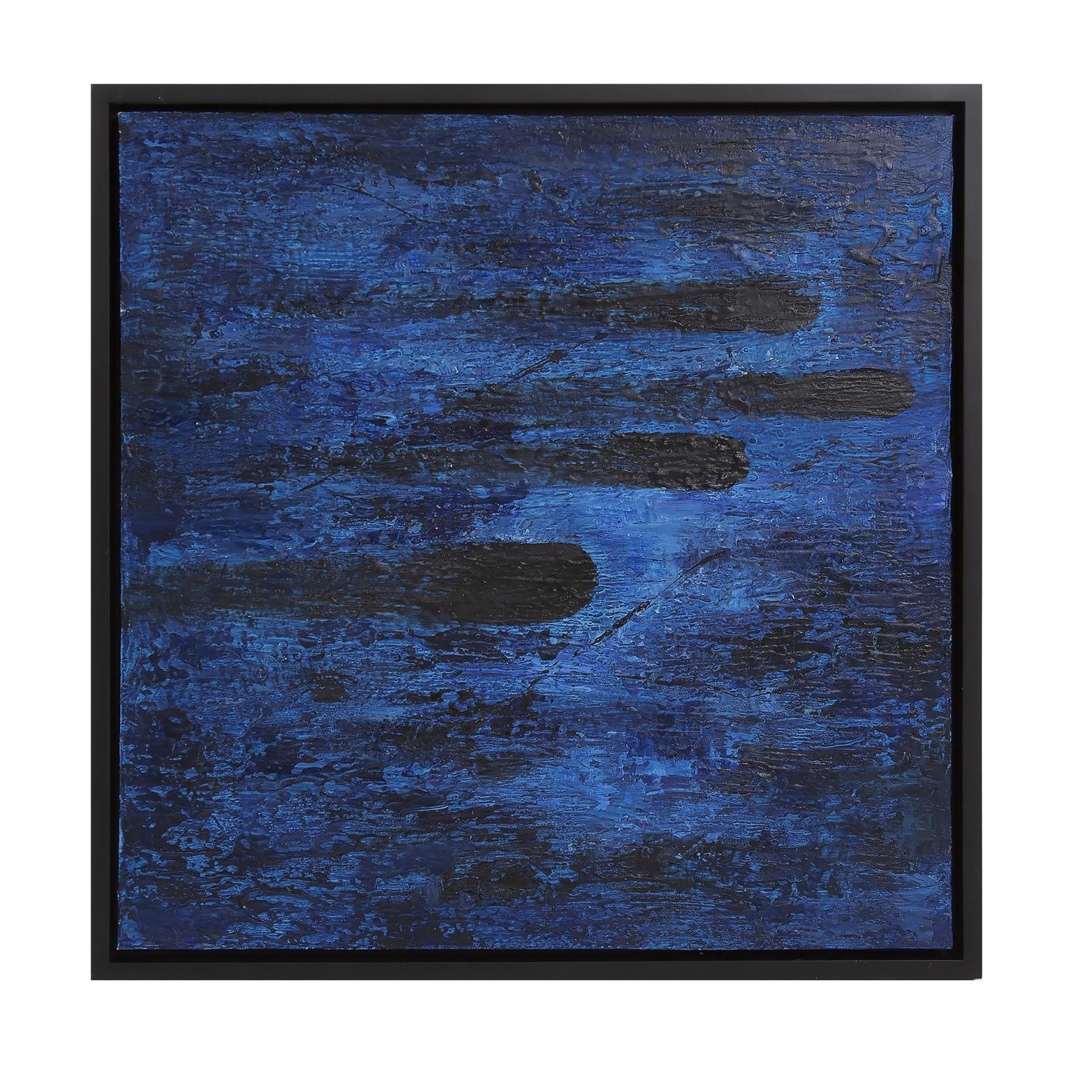 Comet Blue Flare Painting, Blue