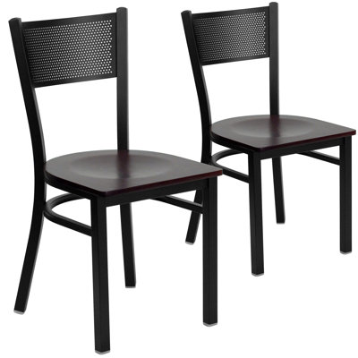 Chaise de restaurant en métal Prompton Hercules Series