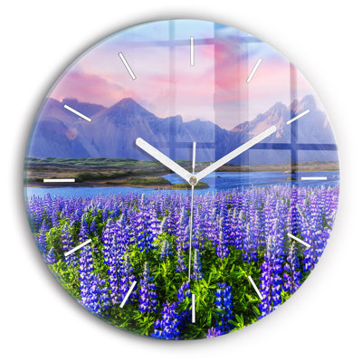 Glass Wall Clock