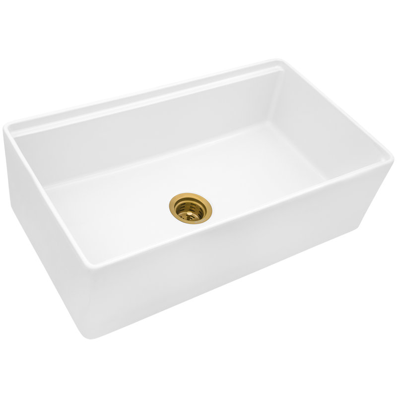 Ruvati Deep Basket Strainer Drain for Kitchen Sinks, Brushed Gold