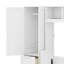 Grand lit escamotable avec placard et tiroirs-807873893