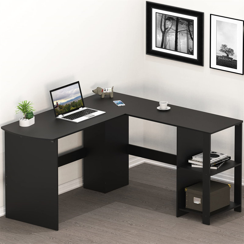 Bureau de direction en L Chelsay, Noir, Noir