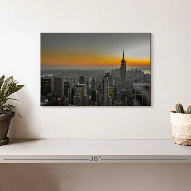 Coucher de soleil Sirci NYC, H 8 po x l 12 po