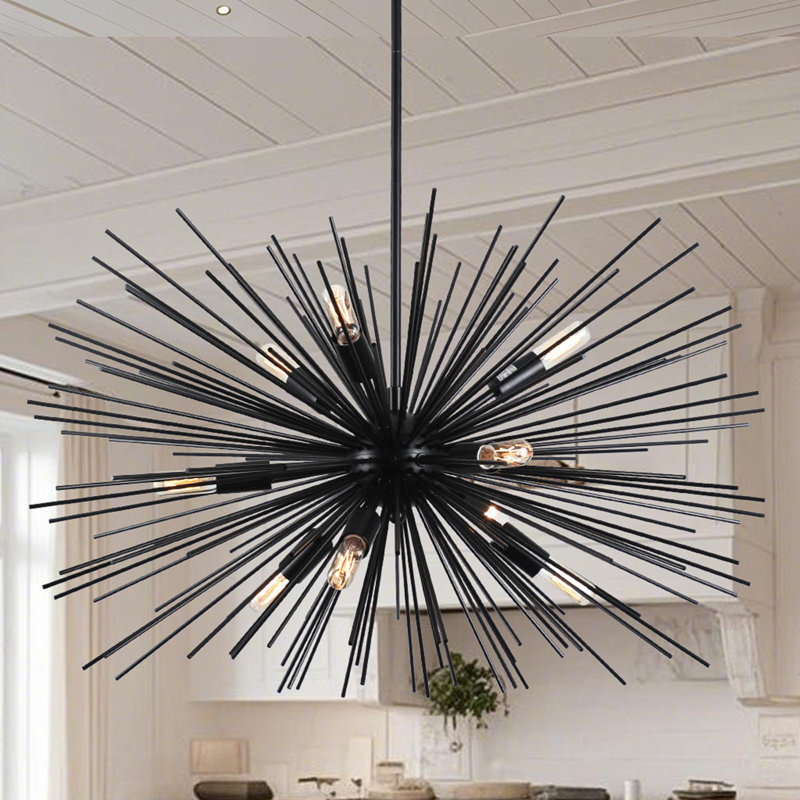 Lubow 9 - Light Single Star Pendant Llight in Black