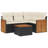 Vidaxl Garden Sofa Set Black, Cream White