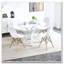 Table de salle à manger 42,1 "WHITE Mid-Century