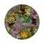 Succulents Vegan Leather Round Pebble Placemat-2124161214