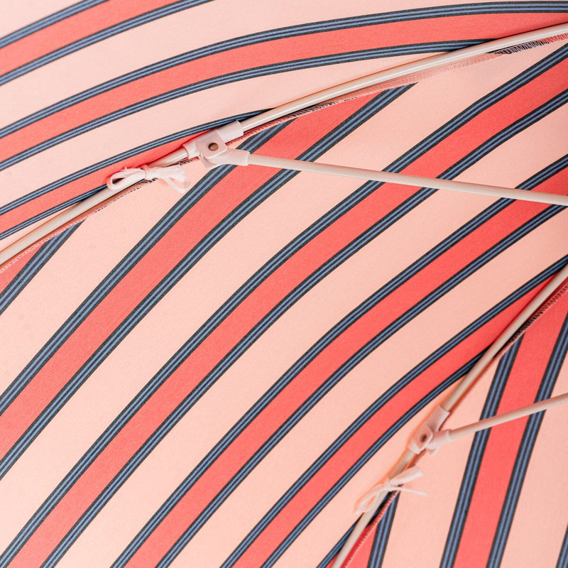 Patio 90'' W Umbrella, Pink/Red Striped