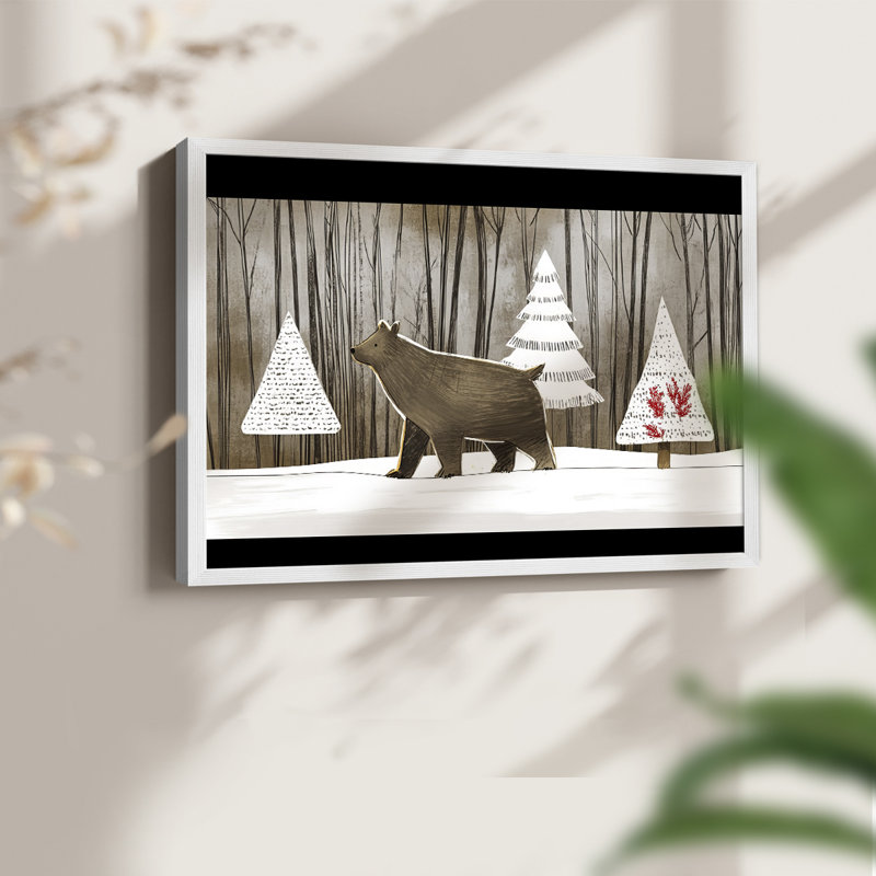 Chirstmas Art-DII - Reproduction encadrée - Restickable, 16" H x 20" W, Blanc