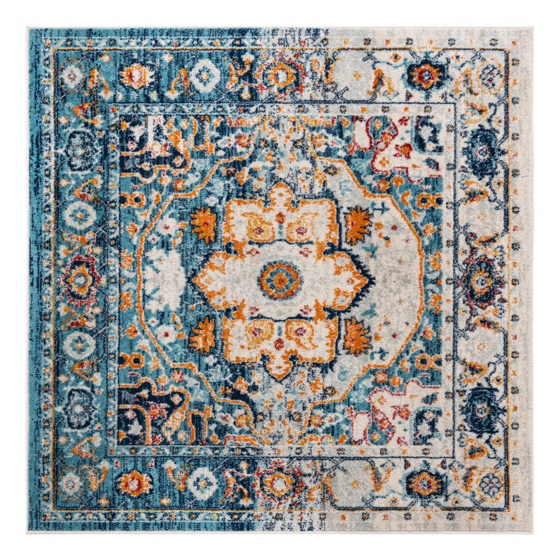 Hageman Oriental Indoor Rug, Square 7'10"