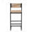 Kitchen Bar Stools With Footrest Set Of 2, Paper Rope Weave Dining Chairs For Comfort And Style, Counter Height, Bar Stool-314953164