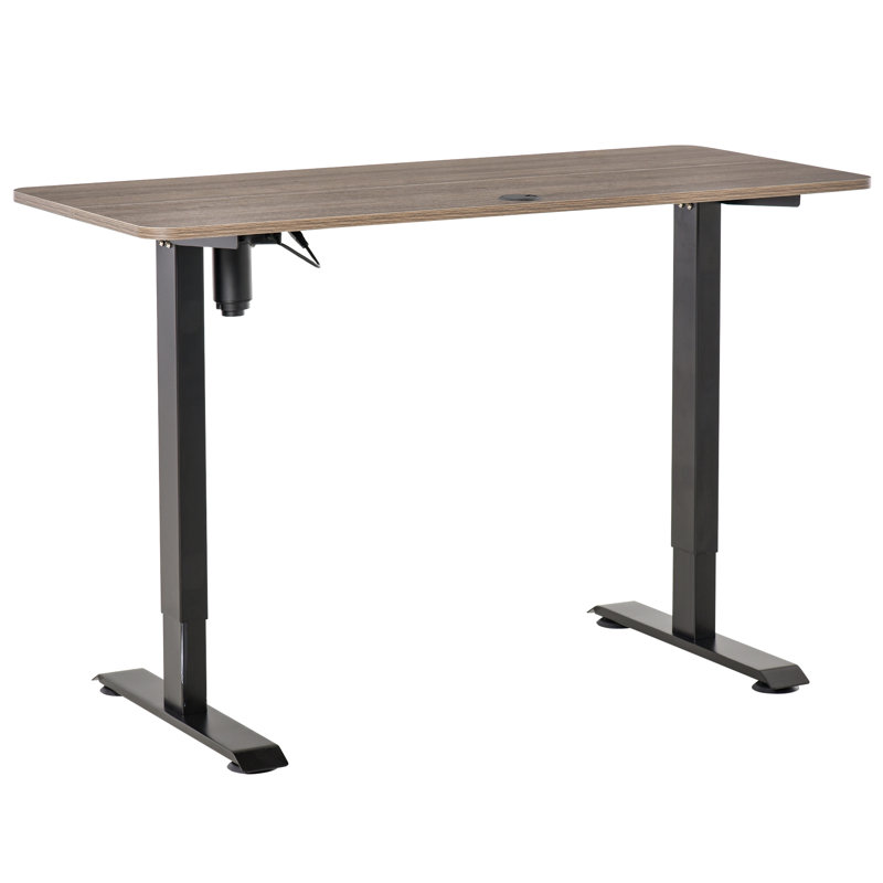 Bureau debout à hauteur réglable électrique Vinsetto, H 45,75 po x l 54 po x P 23,5 po