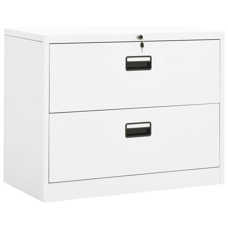 Classeur sous le bureau, Blanc