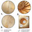 Spirale de marbre moderne moderne or et blanc II - Spirale abstraite, art mural en métal-1801088190