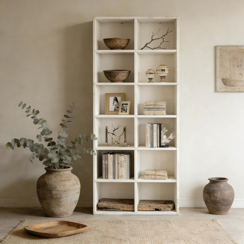 Bibliothèque compacte, présentoir attrayant, armoire ouverte