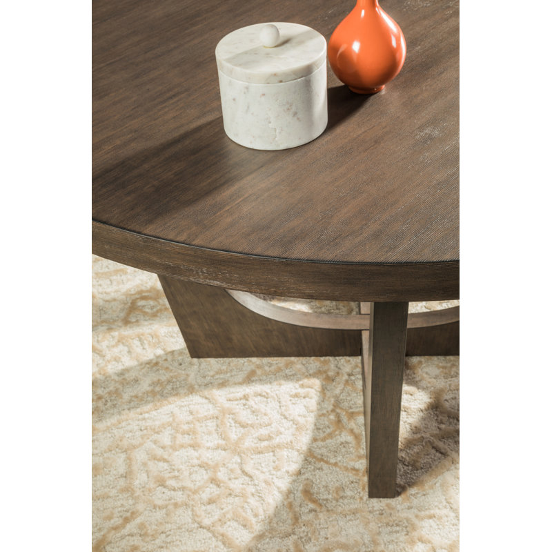 Cohesion Brio Round Dining Table, Brown