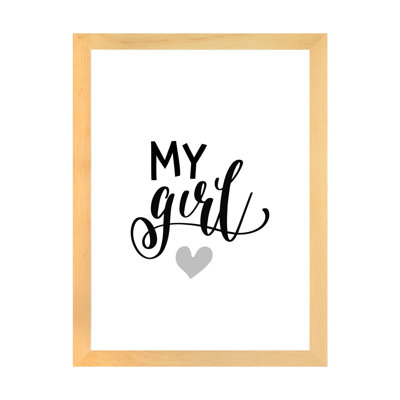 «My Girl», reproduction d'art textuel