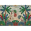 Papier peint art déco tropical avec feuilles de palmier amovibles-2073396666-2073396646