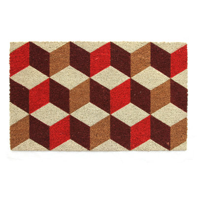 Carrol Non-Slip Chequered Doormat