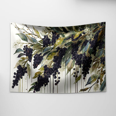 Tapisserie murale «Fruit Elderberry»
