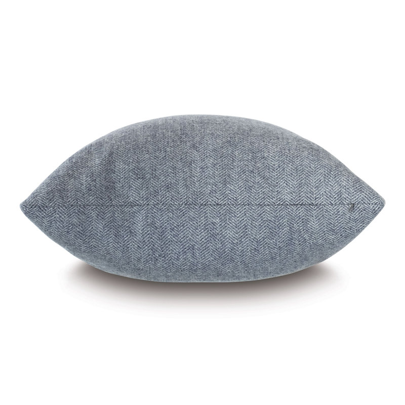 Alroy Square Pillow Cover & Insert, Denim Blue
