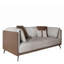 Causeuse 70,9 po en simili cuir avec 2 coussins décoratifs, canapé 2 places de style Mid-Century moderne pour le salon, le bureau -123176104