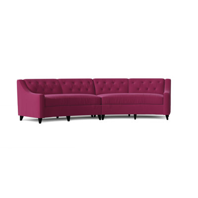 Charlotte Upholstered Curved Sectional Symmetrical
