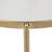 Stylish and Modern Addlie Nesting Fluted Glass Finished Metal Frame Round Coffee Table-452841962