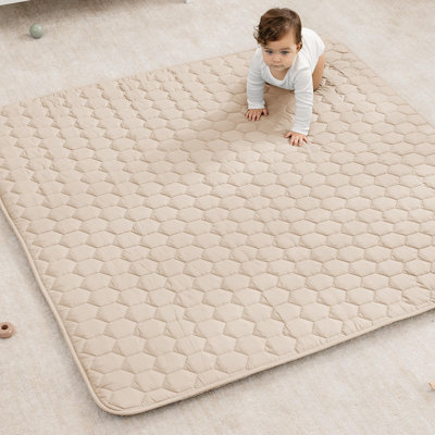 Comfy Cubs Premium Play Mat - Kids & Toddler Play Mat with Non-Slip Bottom - Plush Quilted Top Baby Mat