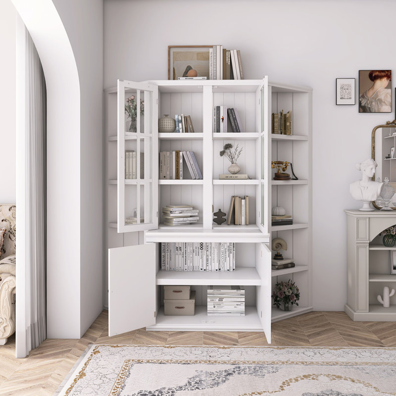FREESTANDING BOOKCASES WITH TWO TRIANGLE SIDED
