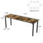  55" Conference Table, Modern Office Meeting Table With Metal Frame-790028781-790028782