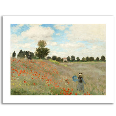 « wild argenteuil near » par claude monet, reproduction d’art sur toile tendue