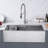 Farmhouse Apron Single Bowl Stainless Steel Kitchen Sink Workstation with Accessories-88960324