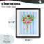 «Bright Springy Bouquet Stripes», reproduction encadrée sous verre, conception de Nina Jacobs-339525060-339525061